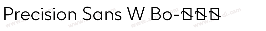 Precision Sans W Bo字体转换